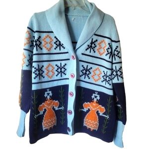 Vintage knit cardigan size large